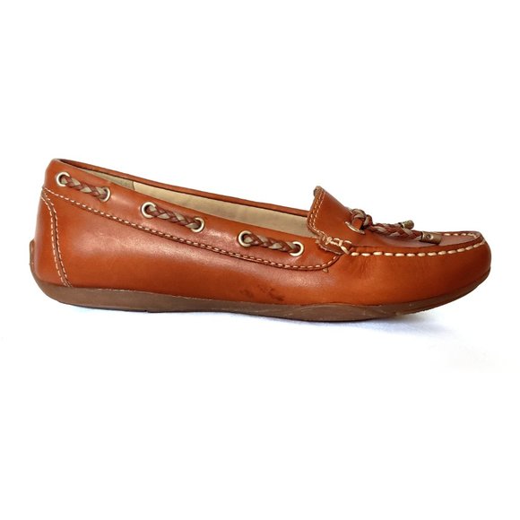 Geox Brown Leather Loafers - Picture 6 of 8